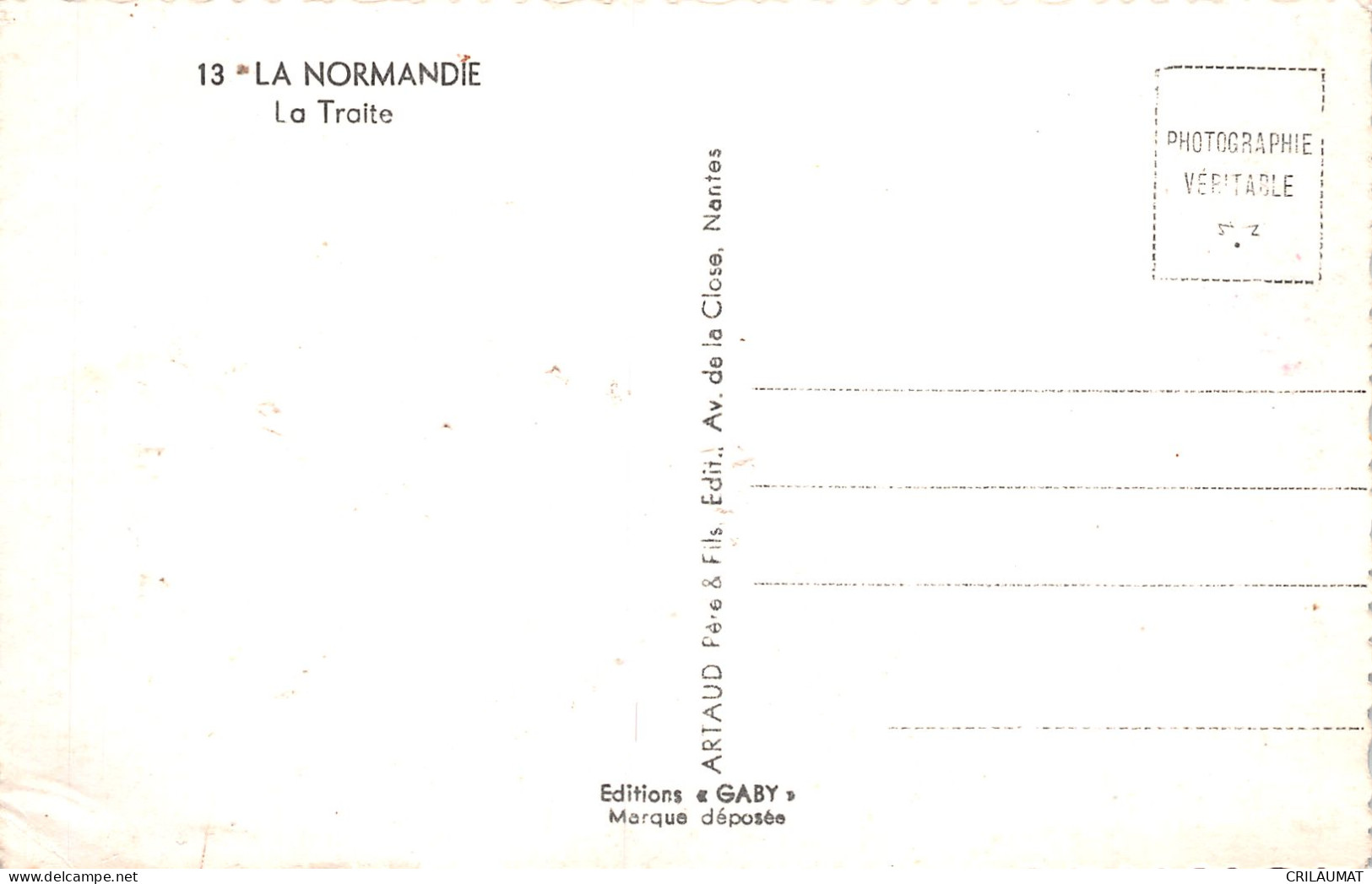 14-LA NORMANDIE CHAUMIERE-N°5144-A/0285 - Sonstige & Ohne Zuordnung