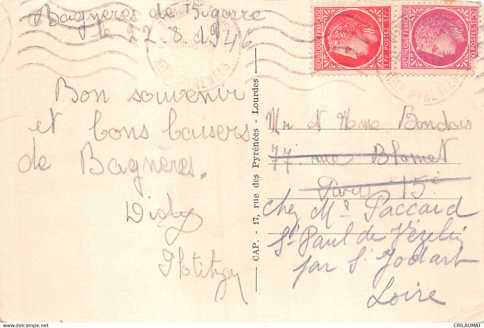 65-BAGNERES DE BIGORRE-N°5143-G/0353 - Bagneres De Bigorre