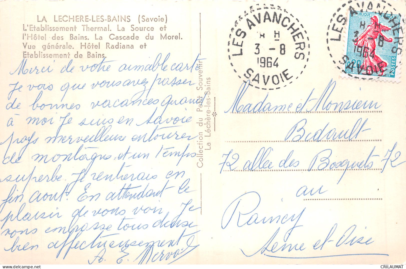 73-LA LECHERE LES BAINS-N°5144-D/0043 - Other & Unclassified