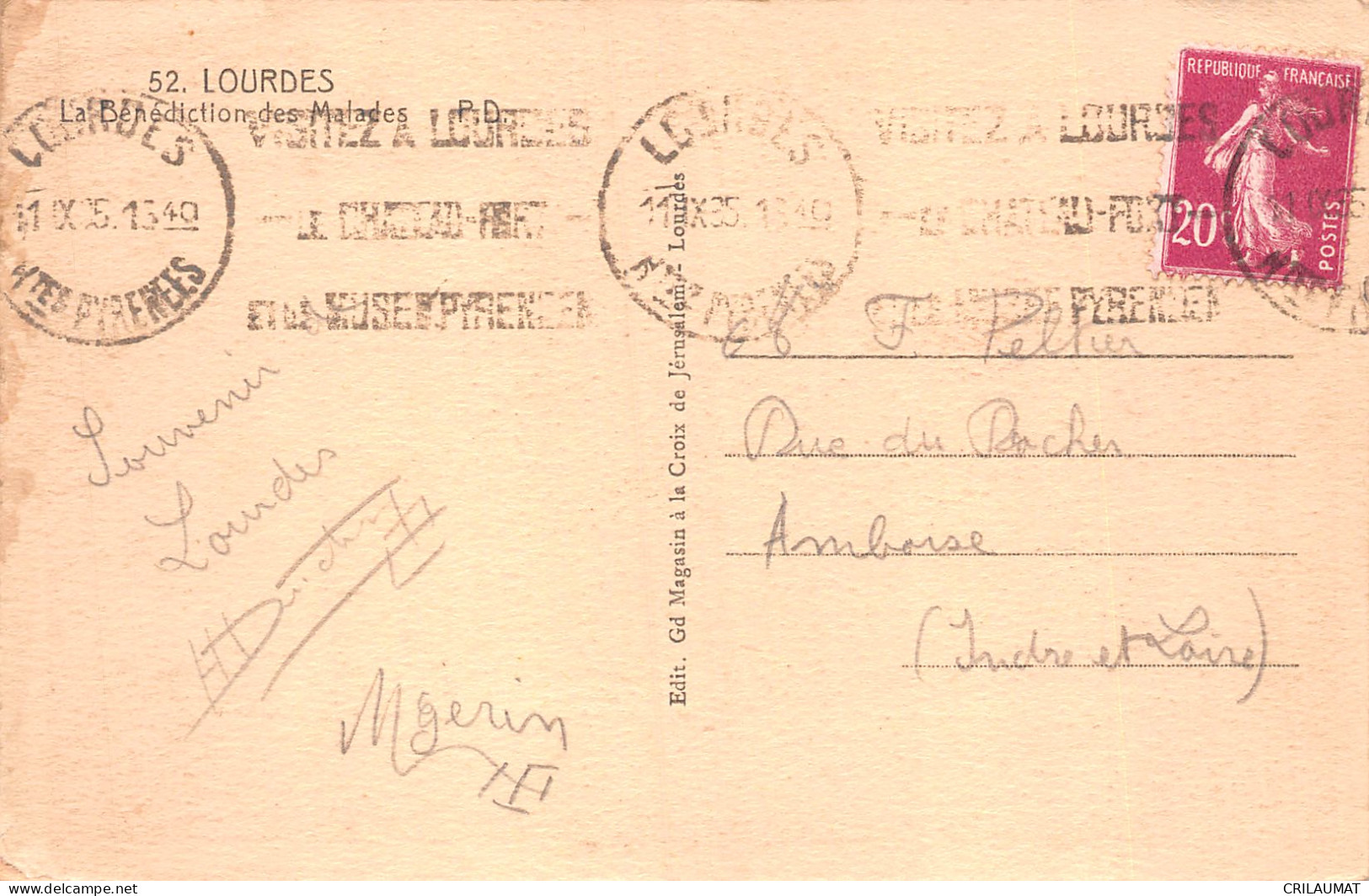 65-LOURDES-N°5144-C/0251 - Lourdes