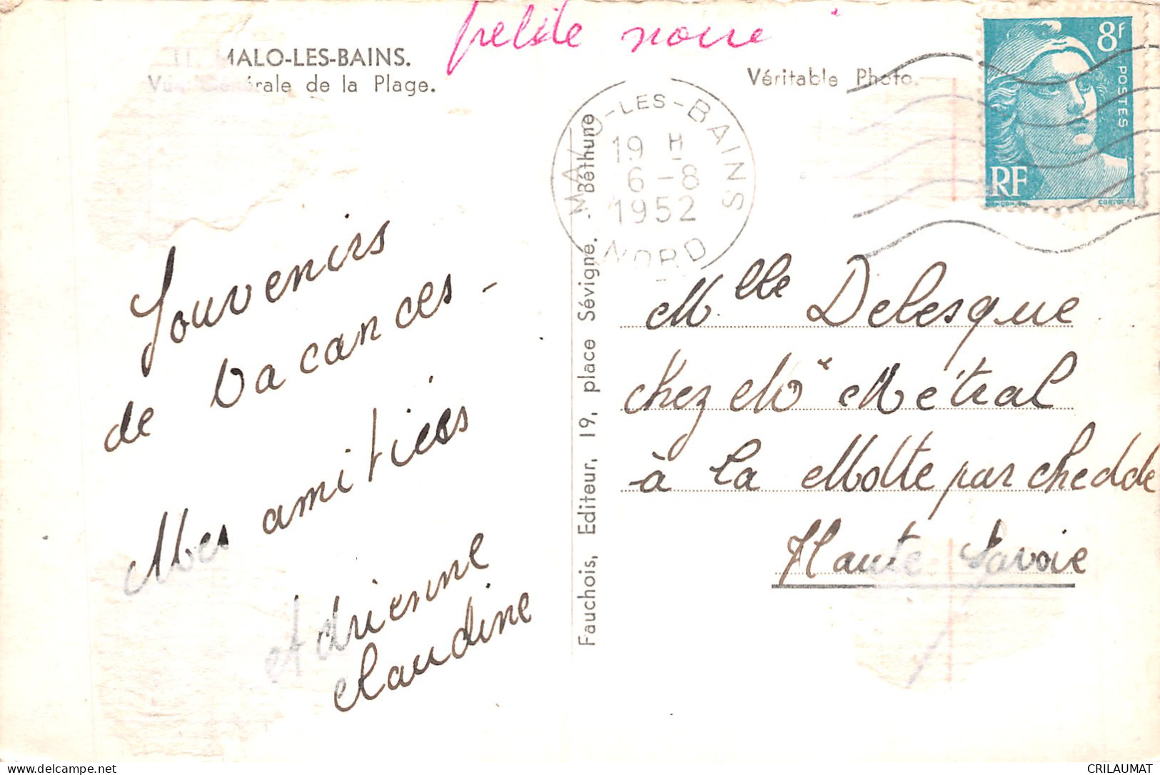 59-MALO LES BAINS-N°5144-C/0159 - Malo Les Bains