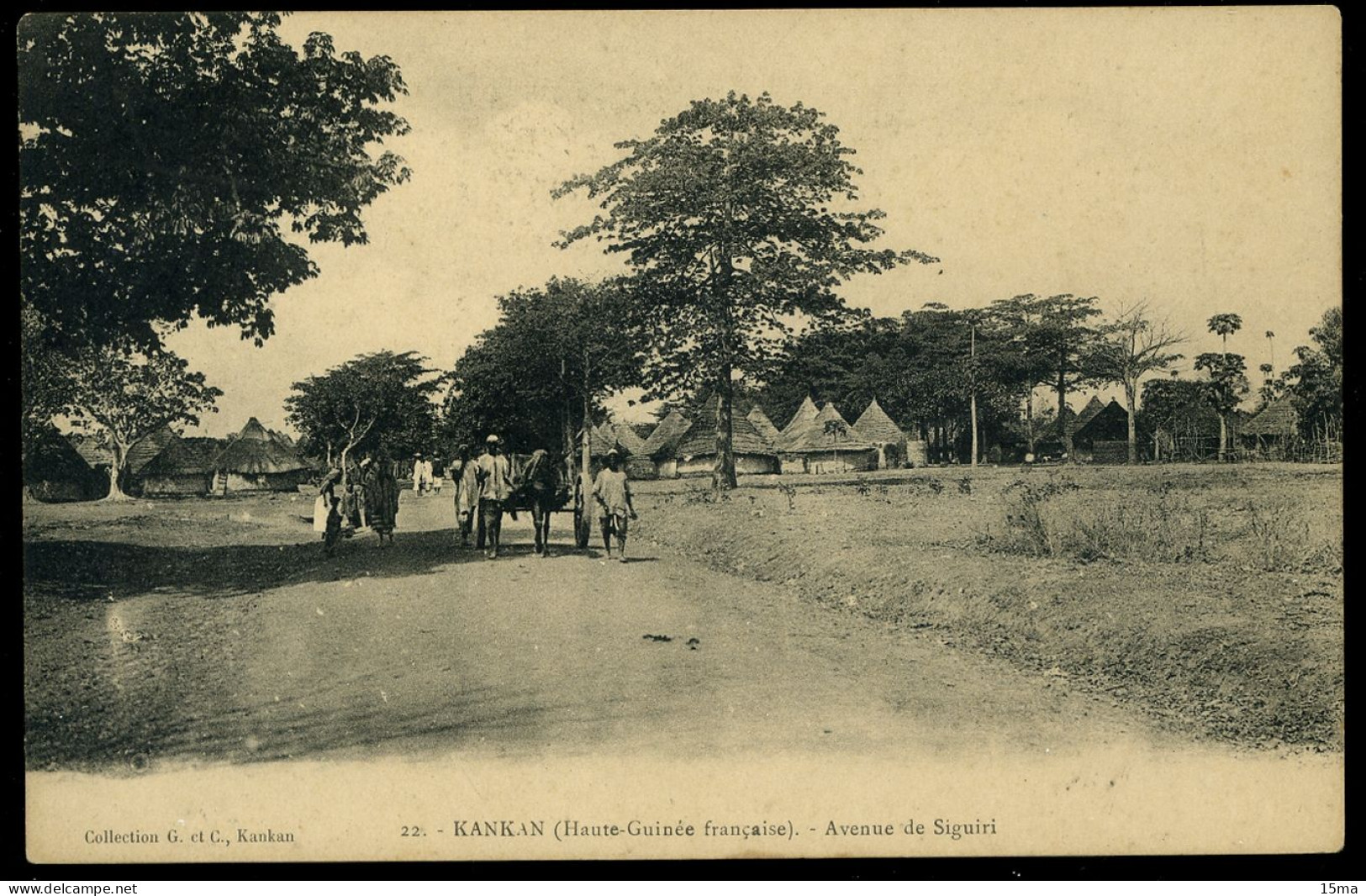 Haute Guinée Française KANKAN Avenue De Siguiri G Et C - Guinea