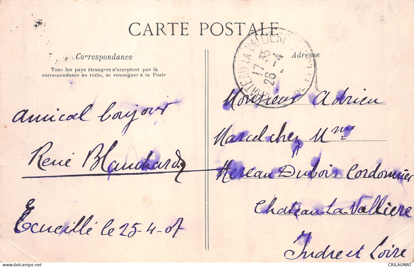 36-CHÂTEAU DE CLOFFY PRES ECUEILLE-N°5144-C/0127 - Other & Unclassified