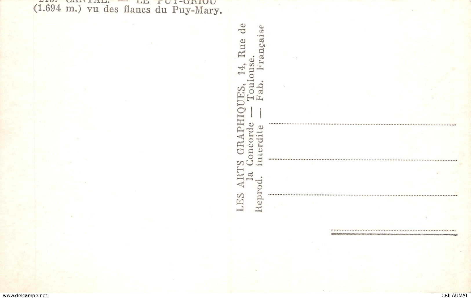 15-LE PUY GRIOU-N°5144-C/0047 - Autres & Non Classés