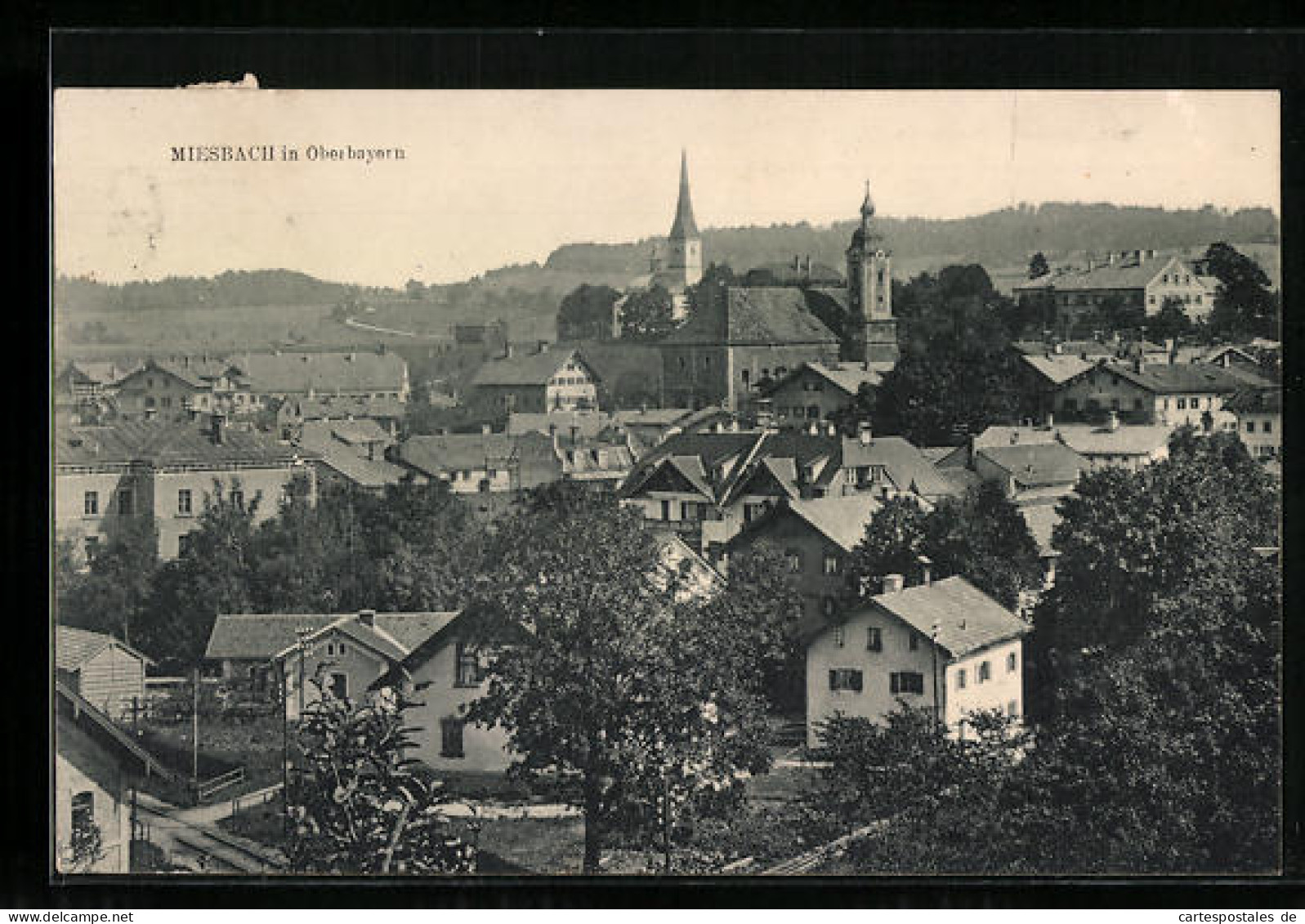 AK Miesbach I. Obb., Gesamtansicht Mit Kirche  - Miesbach