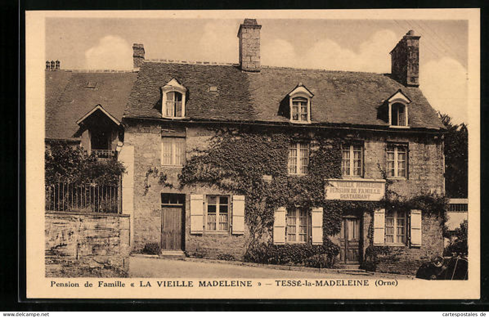 CPA Tessé-la-Madeleine, Pension De Famille La Vieille Madeleine  - Altri & Non Classificati