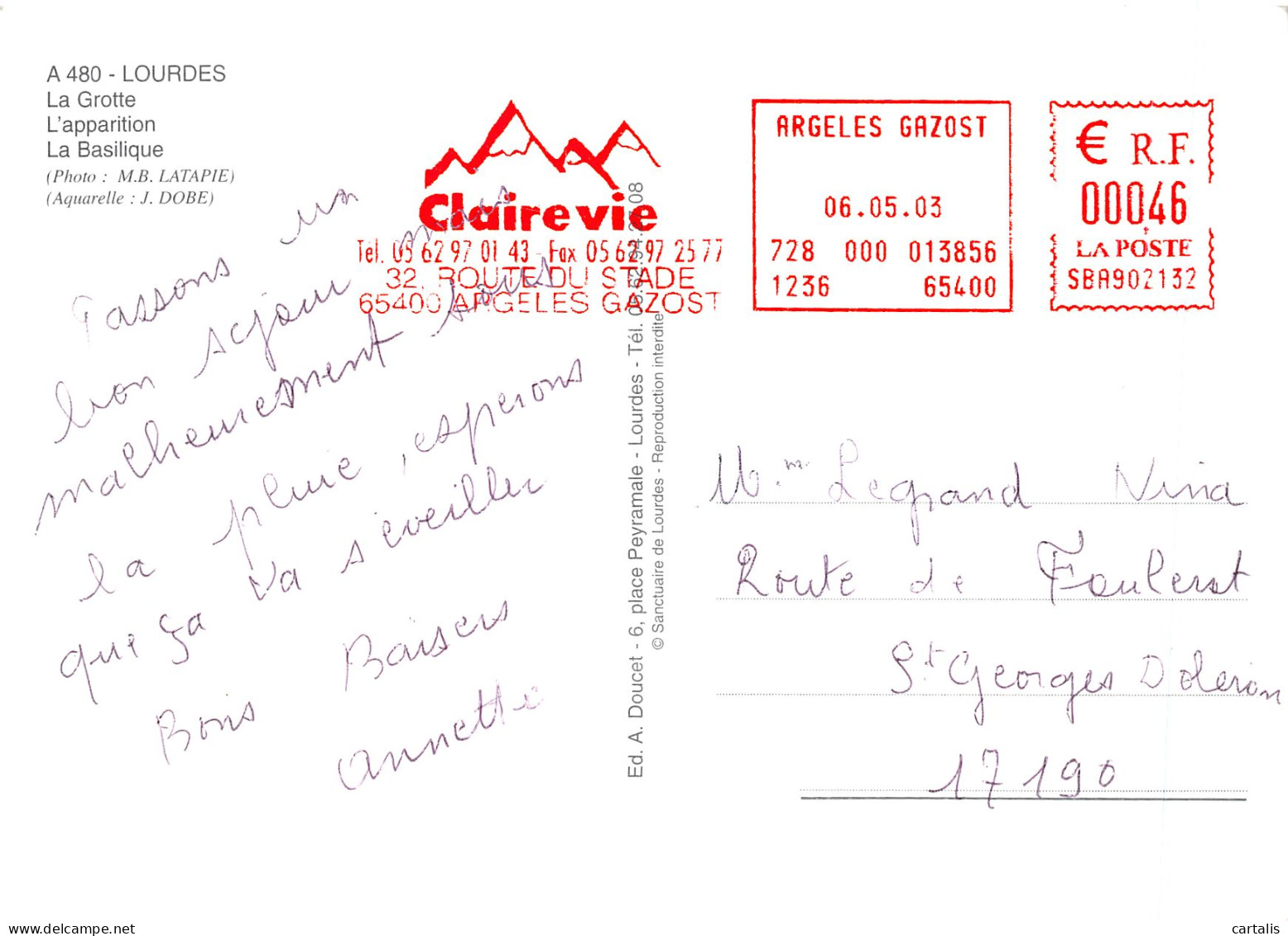 65-LOURDES-N°4197-D/0385 - Lourdes