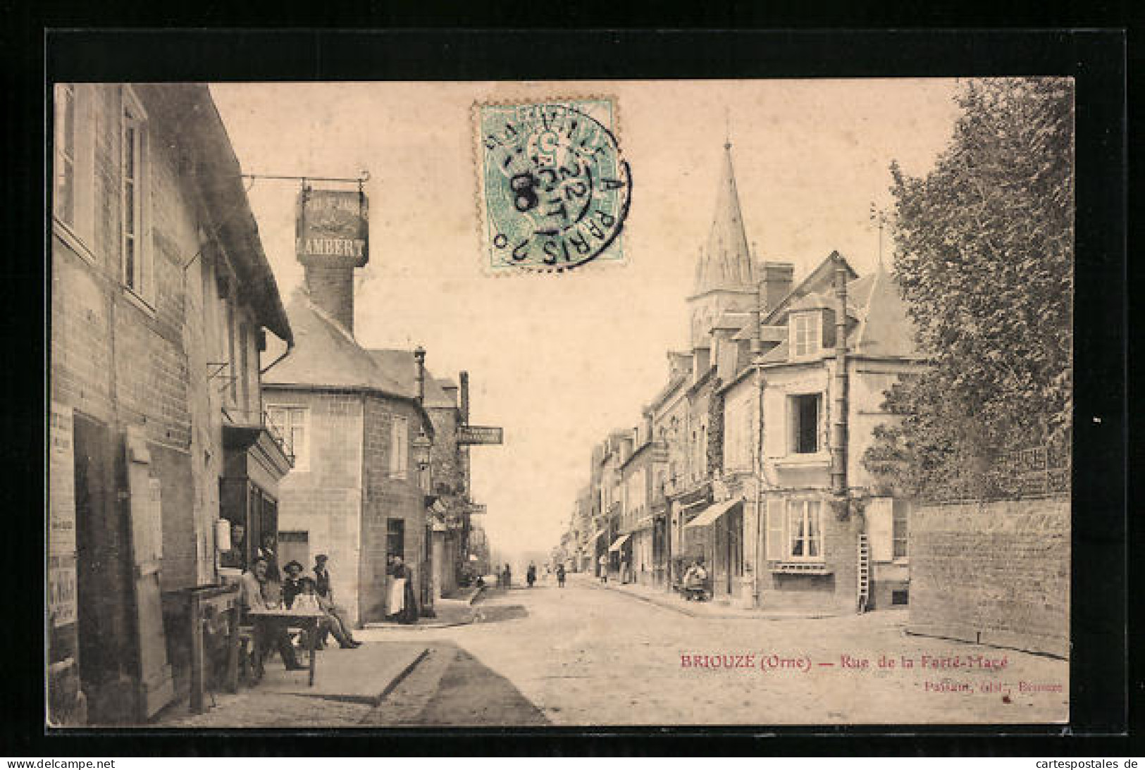 CPA Briouze, Rue De La Ferté-Macé  - Briouze