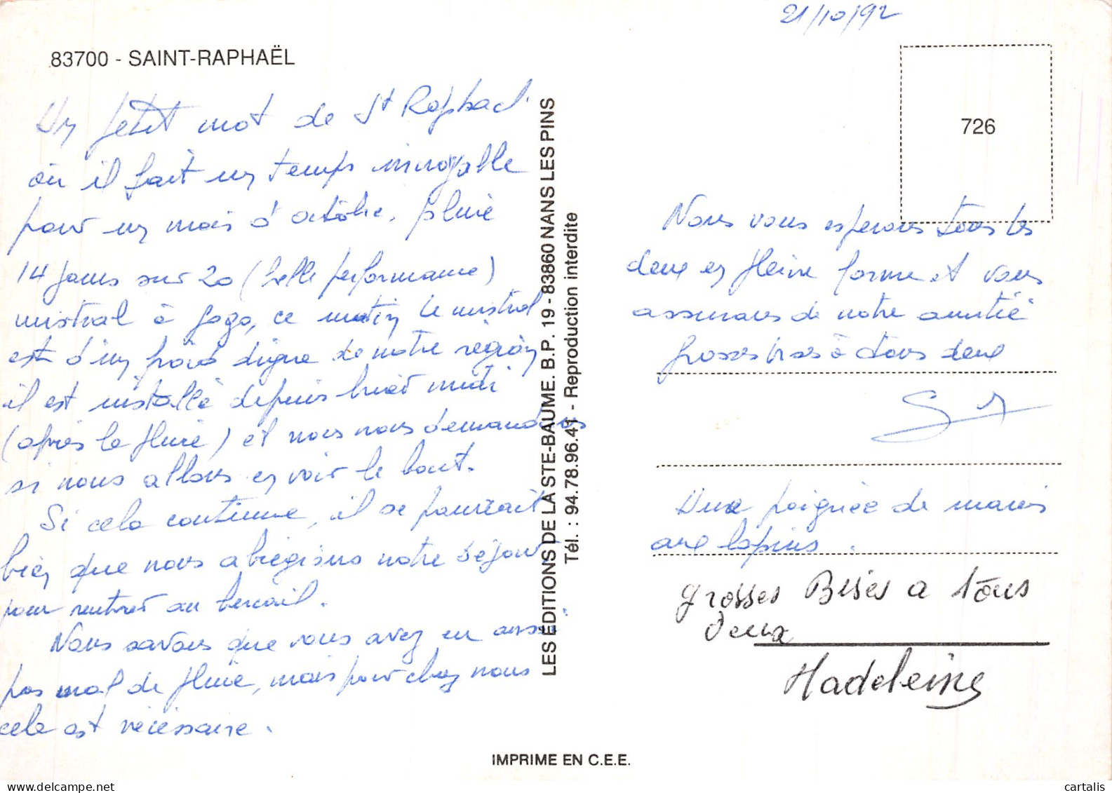 83-SAINT RAPHAEL-N°4197-D/0159 - Saint-Raphaël