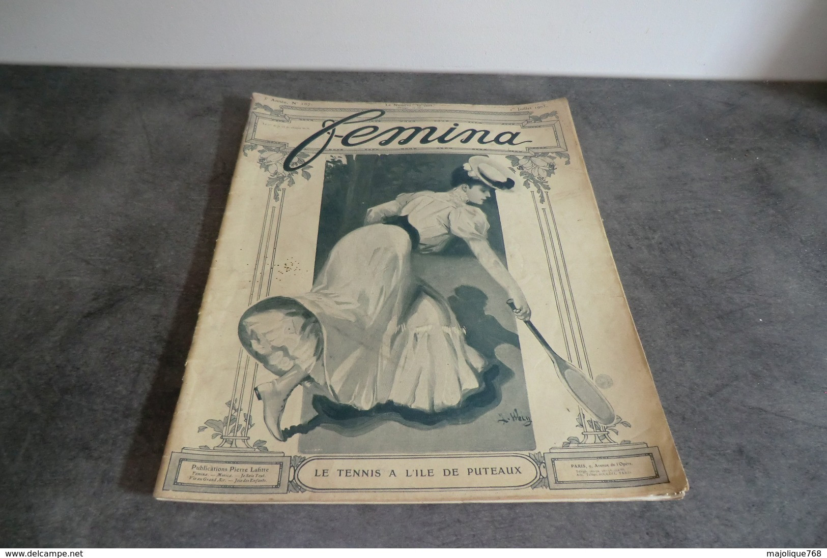 Magazine Revue - Femina N°107 Le 15 Juillet 1905 - - 1900 - 1949