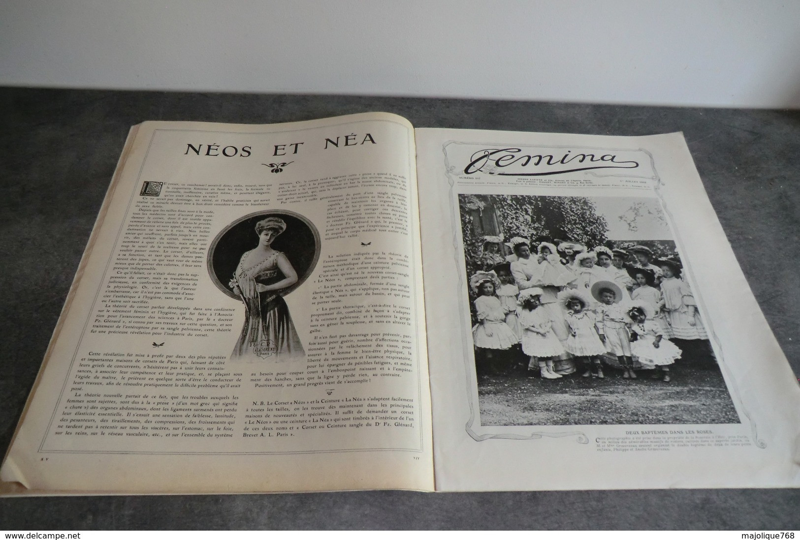 Magazine Revue - Femina N°107 Le 15 Juillet 1905 - - 1900 - 1949