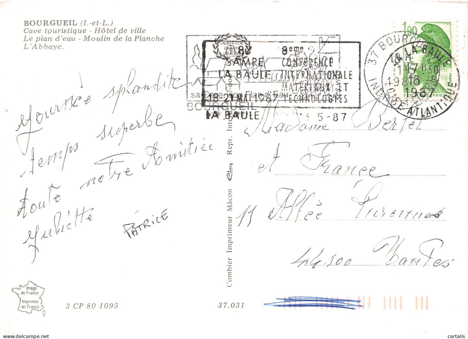 37-BOURGUEIL-N°4197-C/0297 - Other & Unclassified