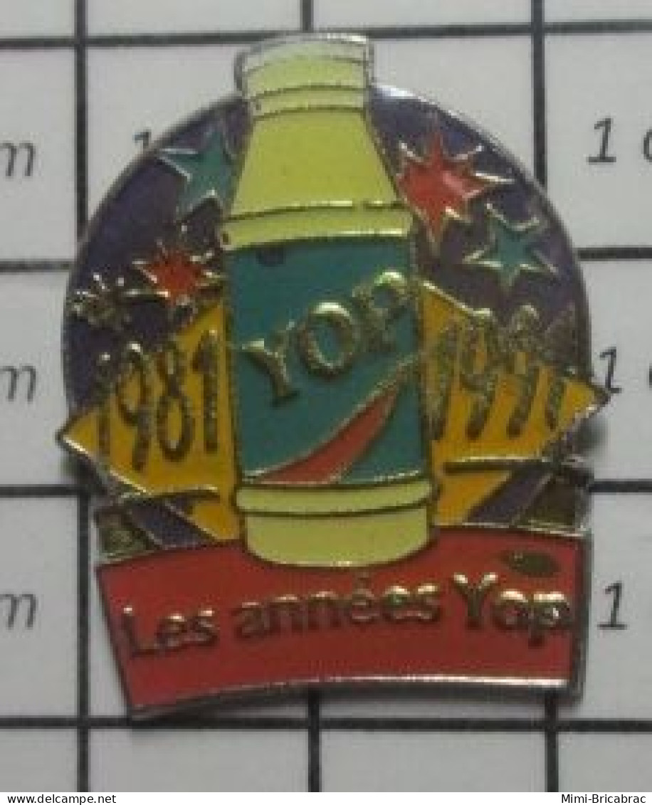 912b Pin's Pins / Beau Et Rare / ALIMENTATION / YAOURT LES ANNEES YOP 1981 1991 - Levensmiddelen