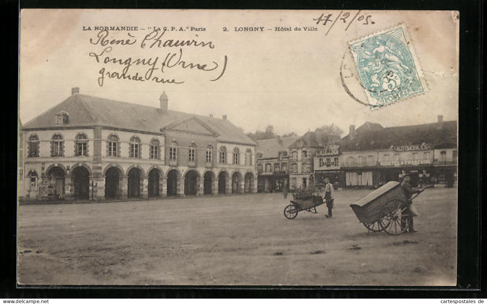 CPA Longny, Hotel De Ville  - Autres & Non Classés