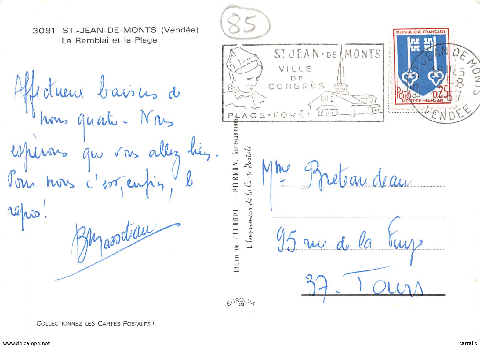 85-SAINT JEAN DE MONTS-N°4197-C/0163 - Saint Jean De Monts