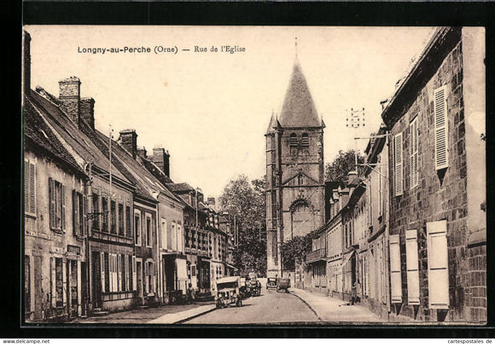 CPA Longny-au-Perche, Rue De L`Eglise  - Longny Au Perche