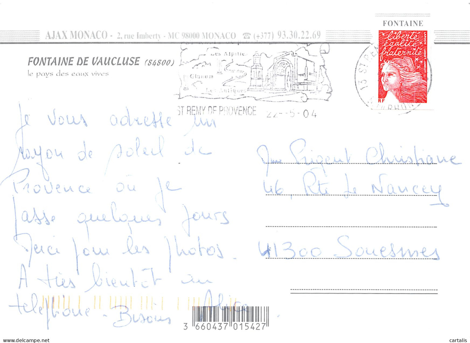 84-FONTAINE DE VAUCLUSE-N°4197-B/0377 - Other & Unclassified