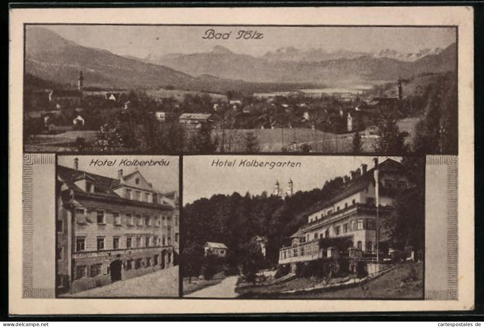 AK Bad Tölz, Hotel Kolberbräu, Hotel Kolbergarten  - Bad Tölz