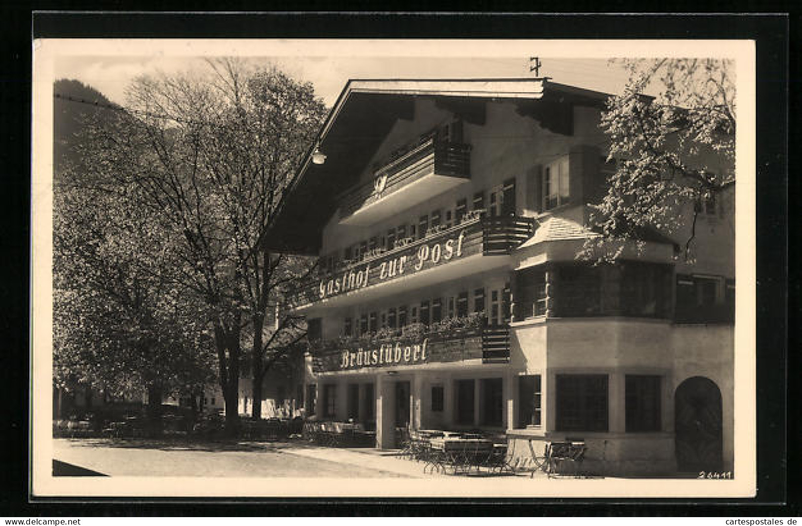 AK Bayrischzell, Gasthof Zur Post Und Bräustüberl Am Wendelstein, Bes. Hans Högner  - Other & Unclassified