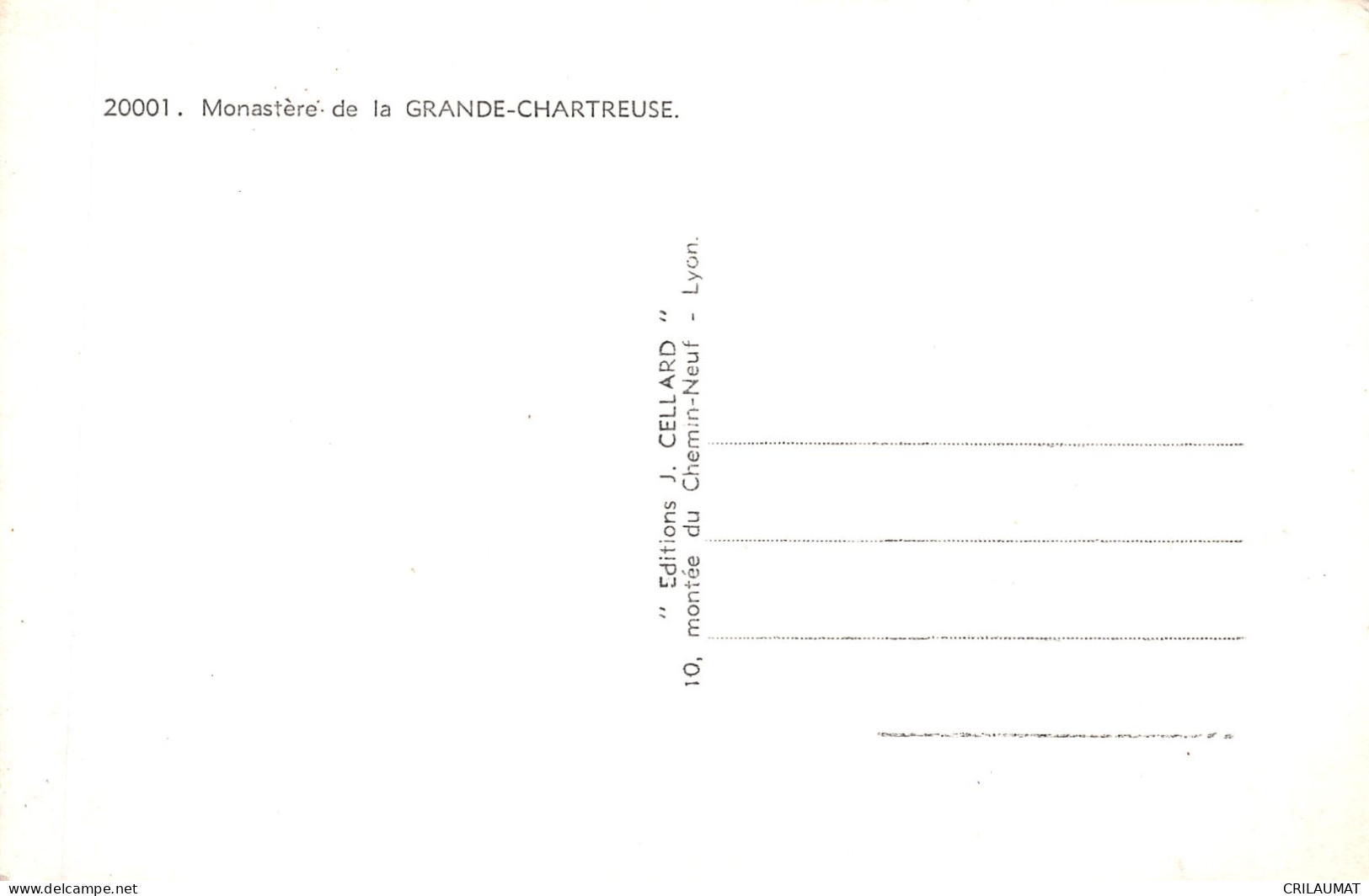 38-MONASTERE DE LA GRANDE CHARTREUSE-N°5144-F/0225 - Altri & Non Classificati