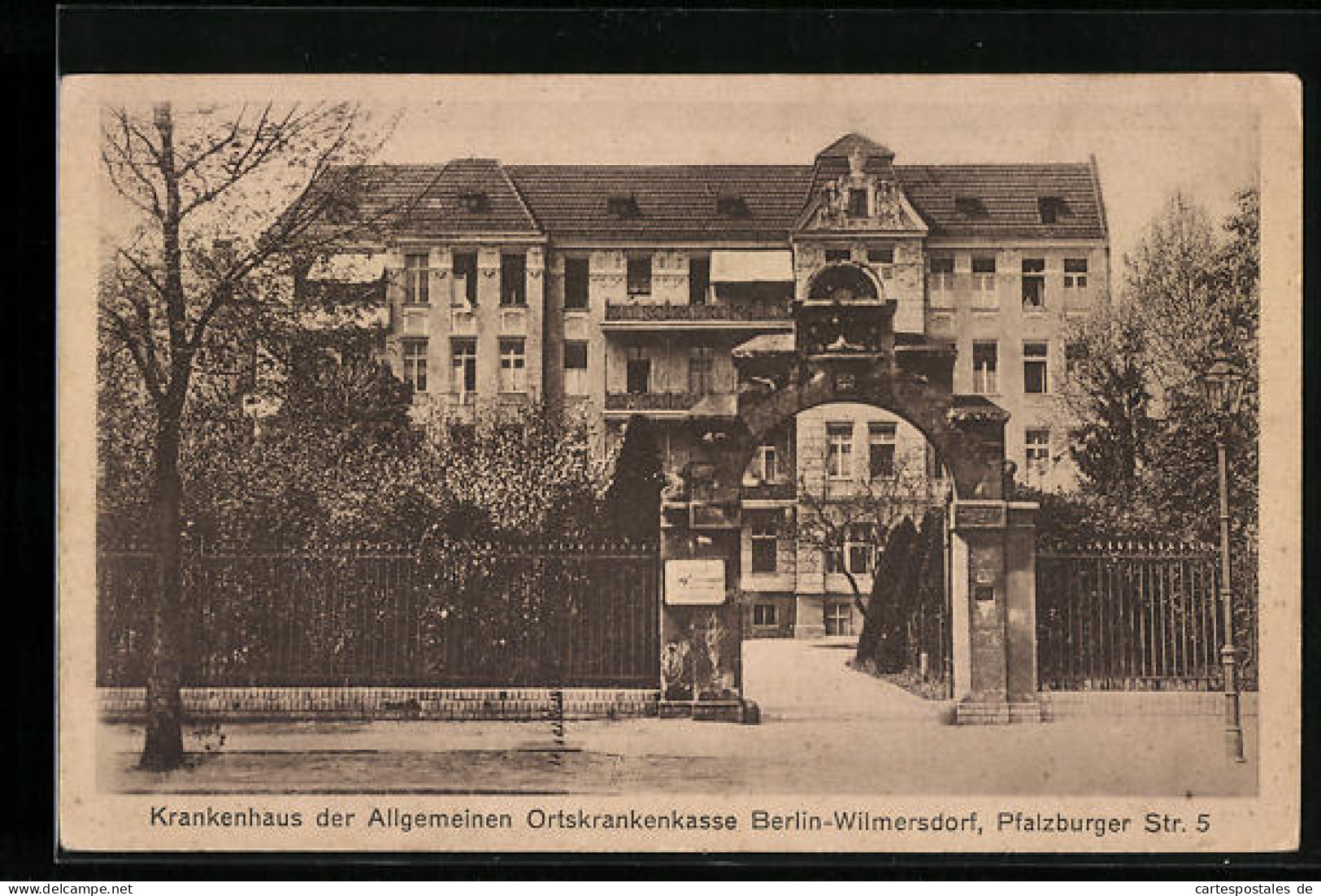 AK Berlin-Wilmersdorf, Krankenhaus Der Allgemeinen Ortskrankenkasse, Pfalzburger Str. 5  - Wilmersdorf