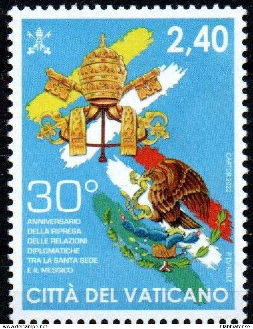 2022 - Vaticano 1933 Relazioni Diplomatiche Con Il Messico  +++++++++ - Unused Stamps