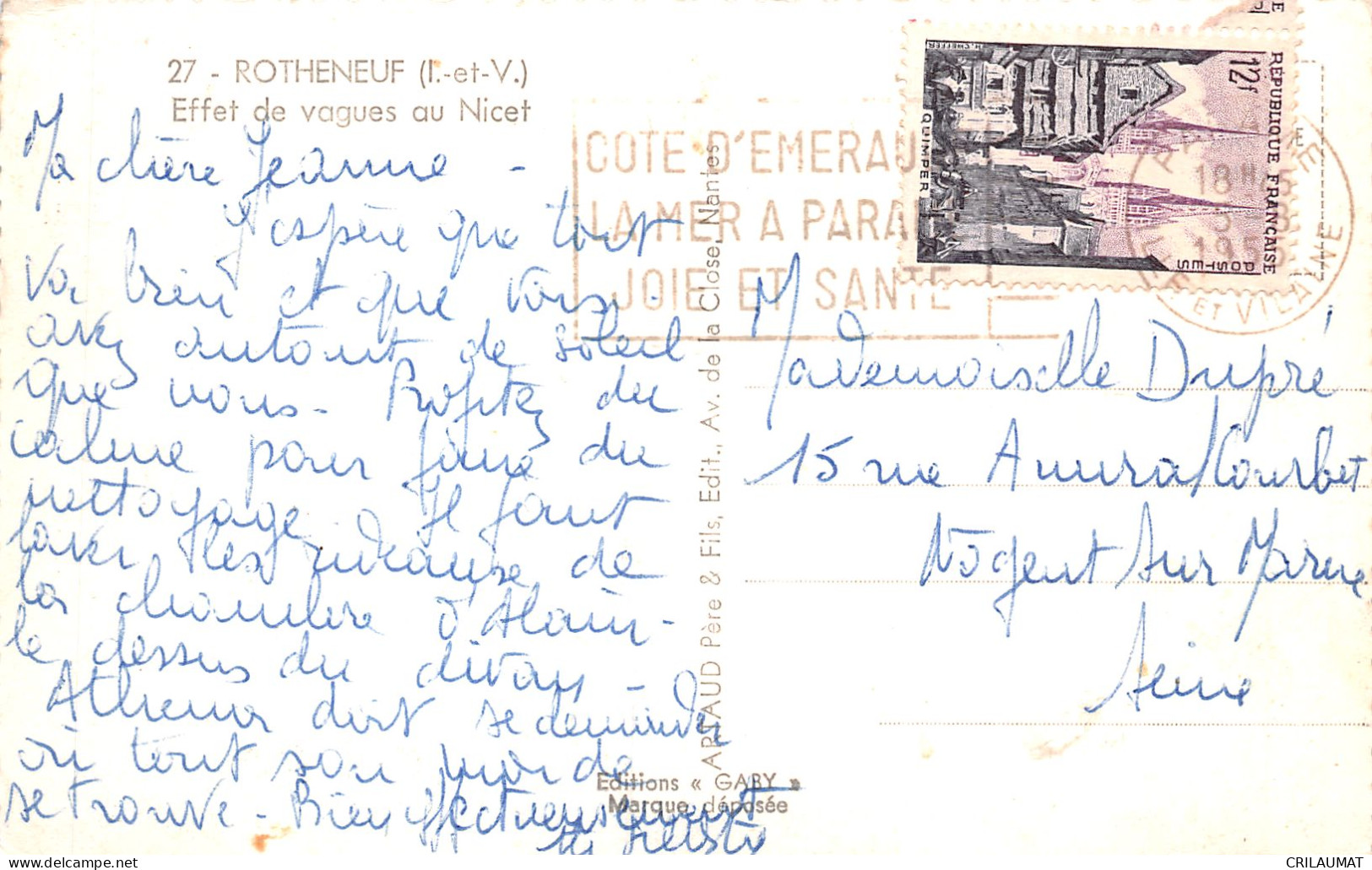 35-ROTHENEUF-N°5144-D/0211 - Rotheneuf