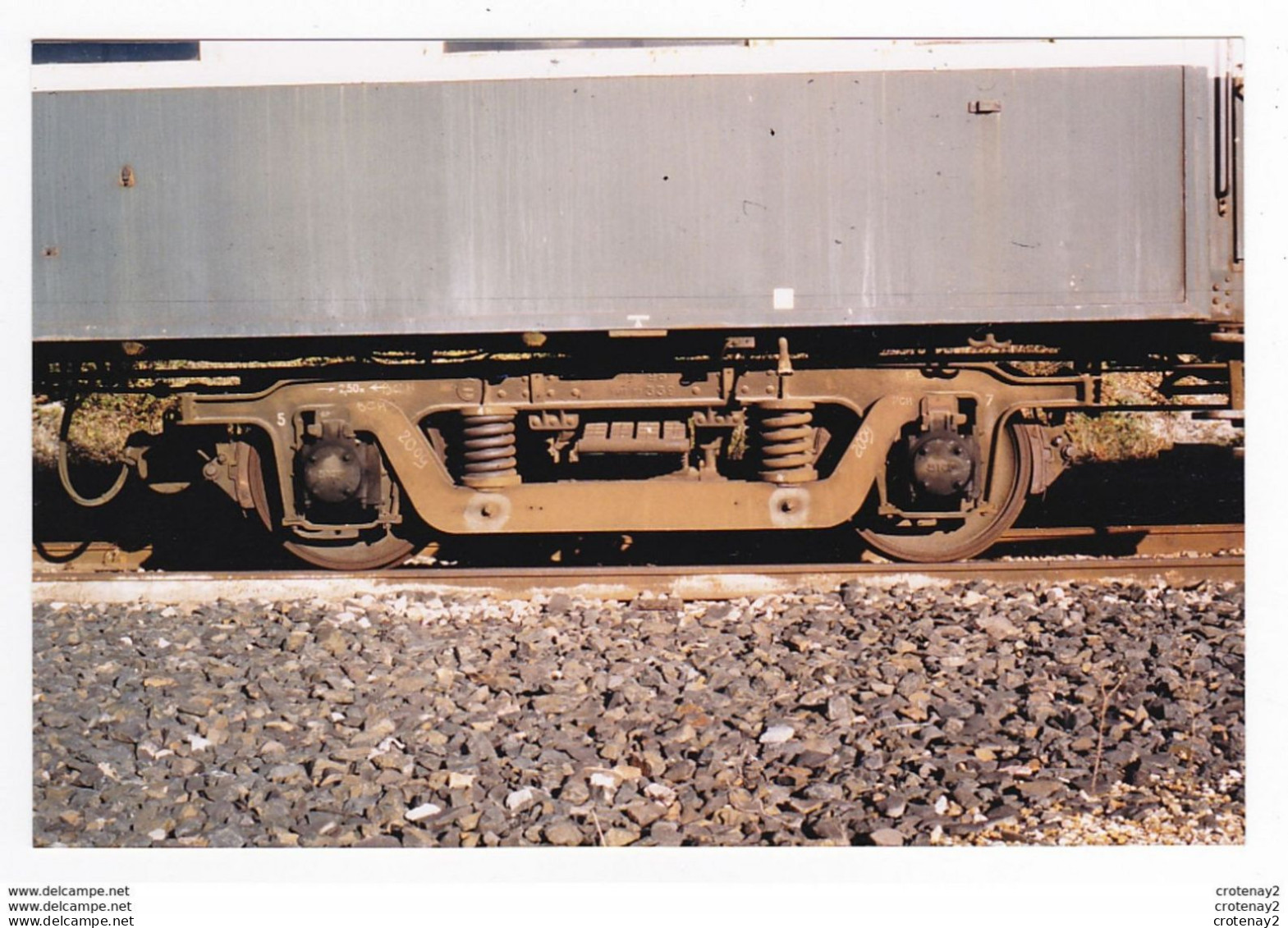 PHOTO TRAINS Wagon Ou Voiture Voyageurs SNCF Bogie Non Datée - Treinen