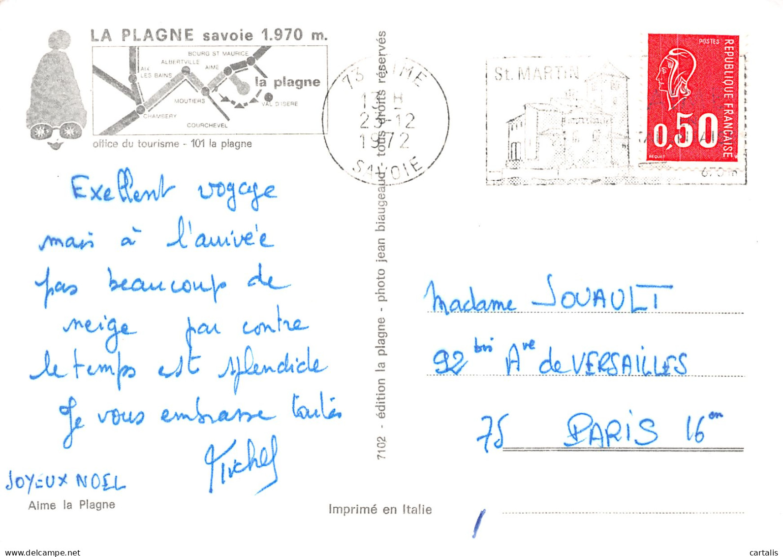 73-LA PLAGNE-N°4198-A/0385 - Other & Unclassified