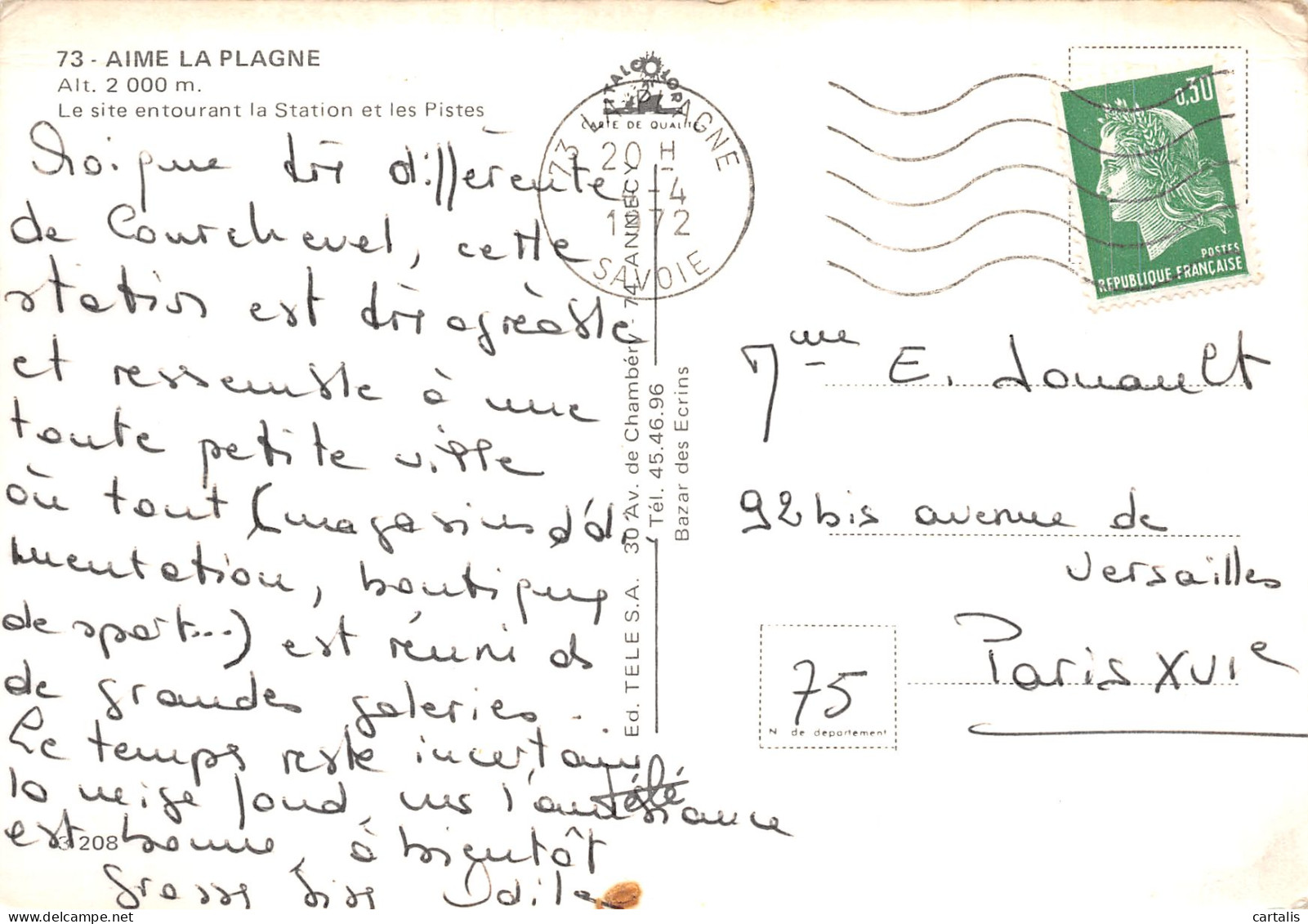 73-LA PLAGNE-N°4198-A/0393 - Other & Unclassified