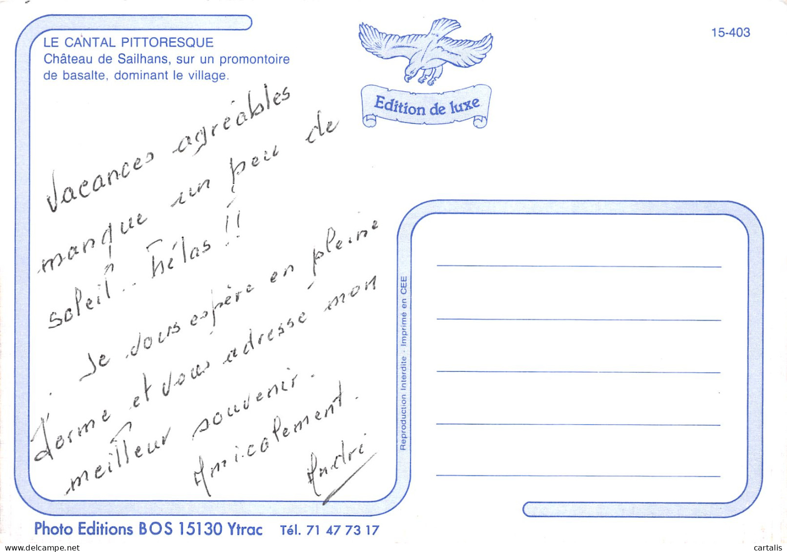 15-LA SAILHANS-N°4198-A/0223 - Other & Unclassified