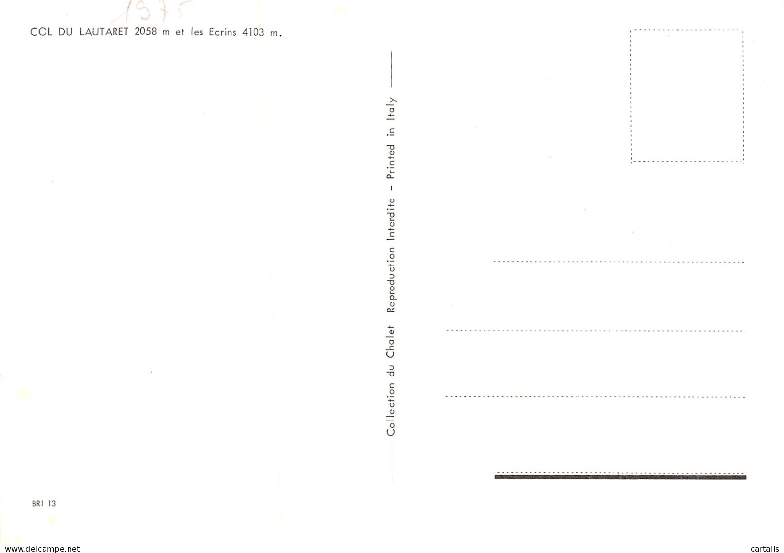 05-COL DU LAUTARET-N°4198-A/0099 - Other & Unclassified