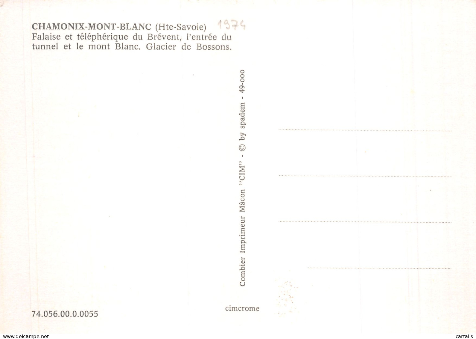 74-CHAMONIX MONT BLANC-N°4198-A/0015 - Chamonix-Mont-Blanc