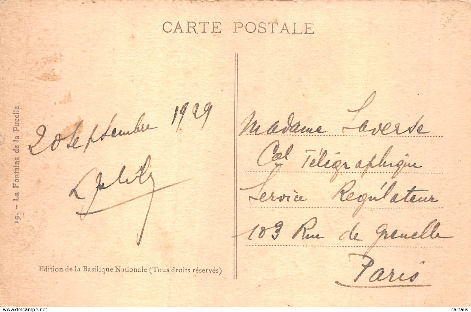 88-DOMREMY LA FONTAINE DE LA PUCELLE-N°4197-E/0055 - Domremy La Pucelle