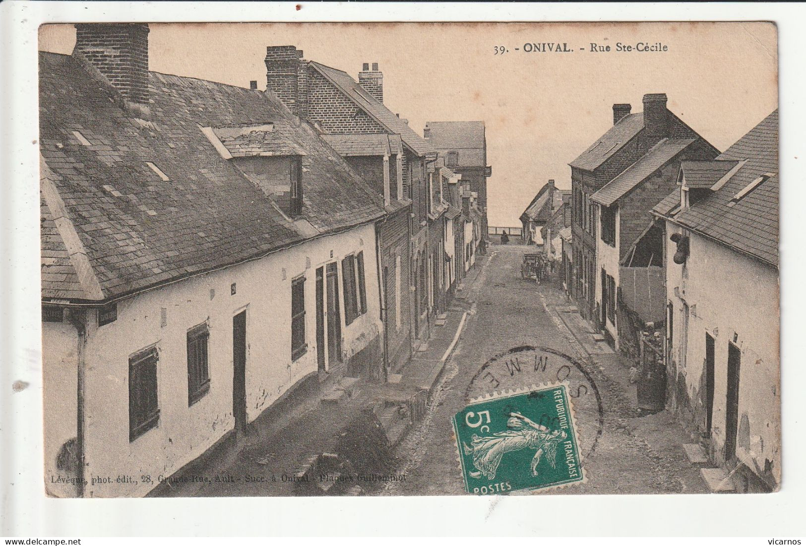 CP 80 ONIVAL Rue Ste Cecile - Onival