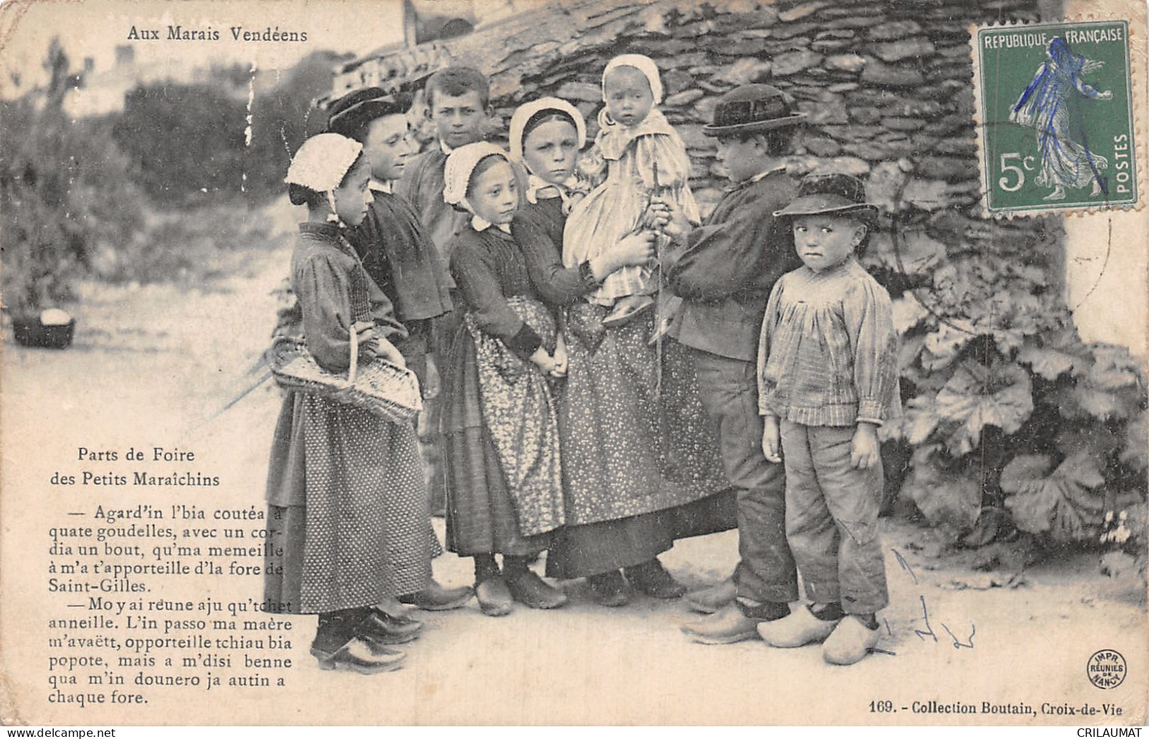 85-VENDEE FOLKLORE PARTS DE FOIRE DES PETITS MARAICHINS-N°5144-G/0315 - Autres & Non Classés