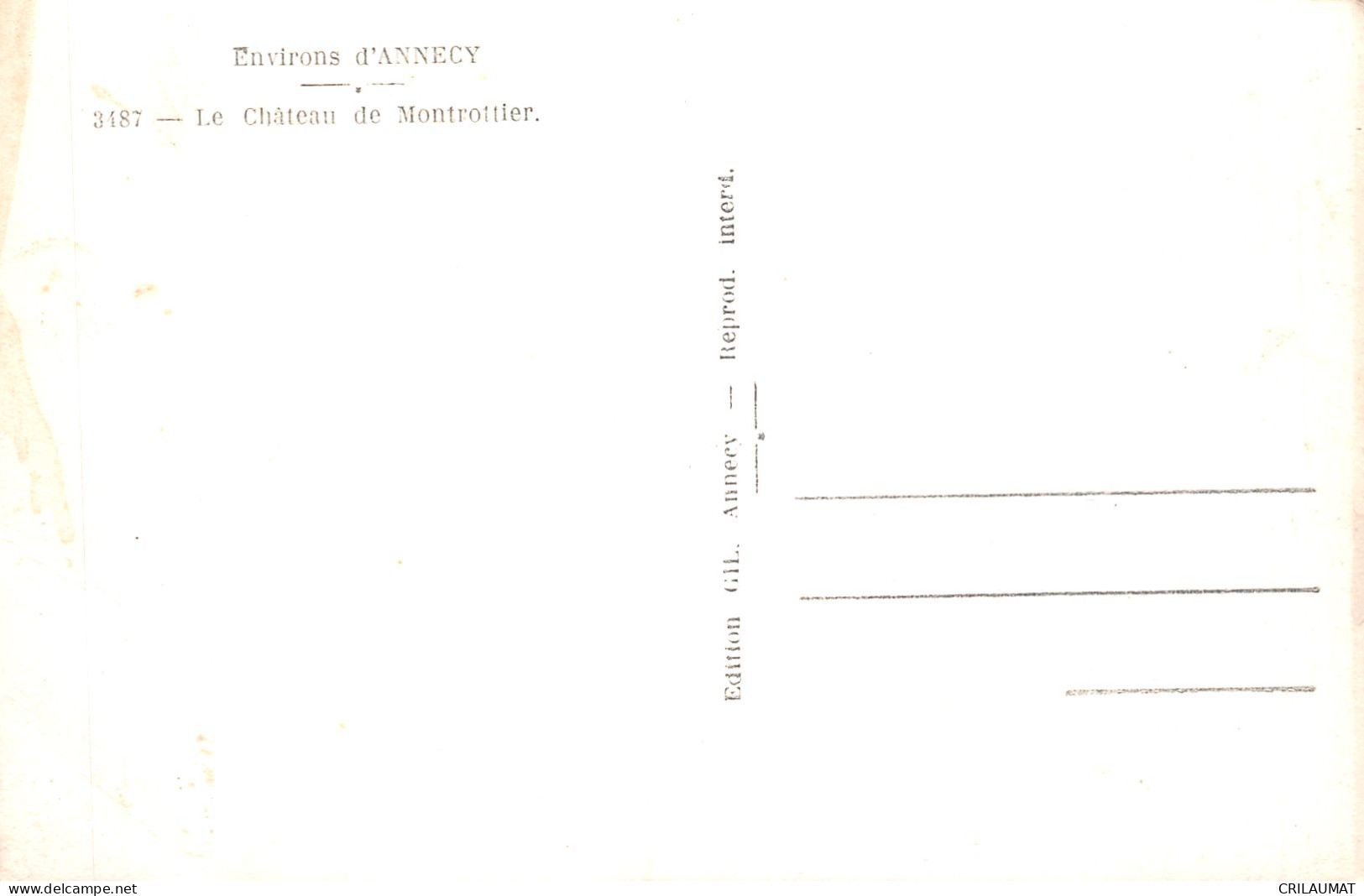 74-LE CHÂTEAU DE MONTROTTIER-N°5144-G/0211 - Sonstige & Ohne Zuordnung