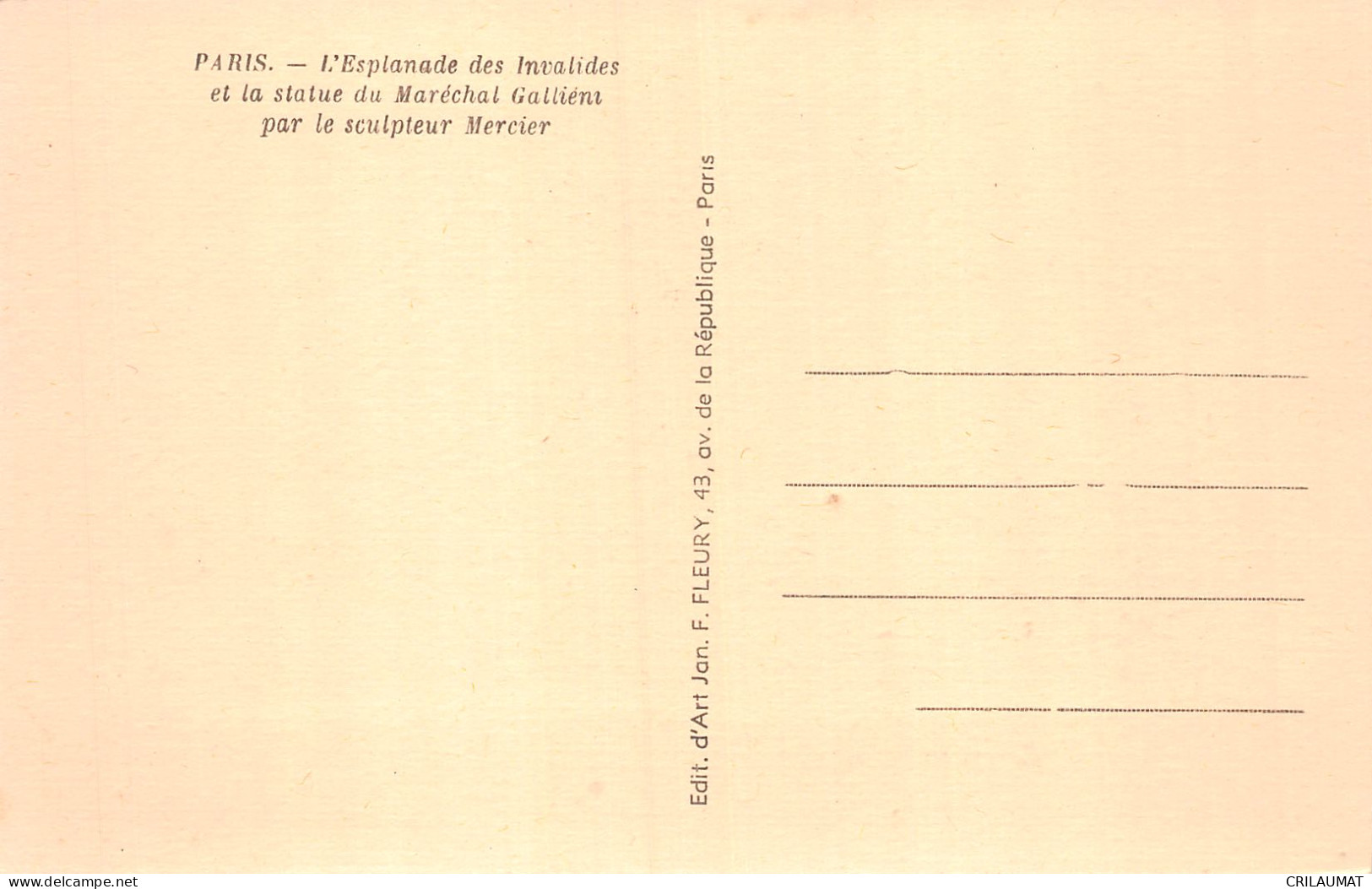 75-PARIS LES INVALIDES-N°5144-G/0155 - Sonstige & Ohne Zuordnung