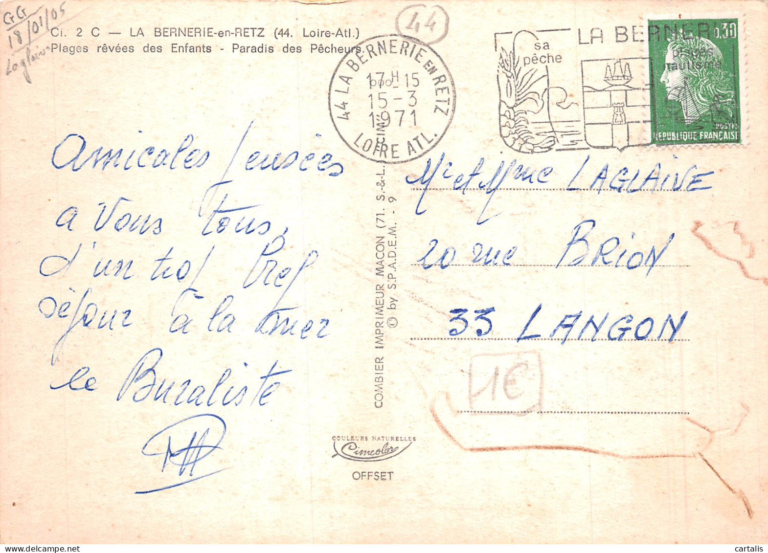 44-LA BERNERIE EN RETZ-N°4198-D/0387 - La Bernerie-en-Retz