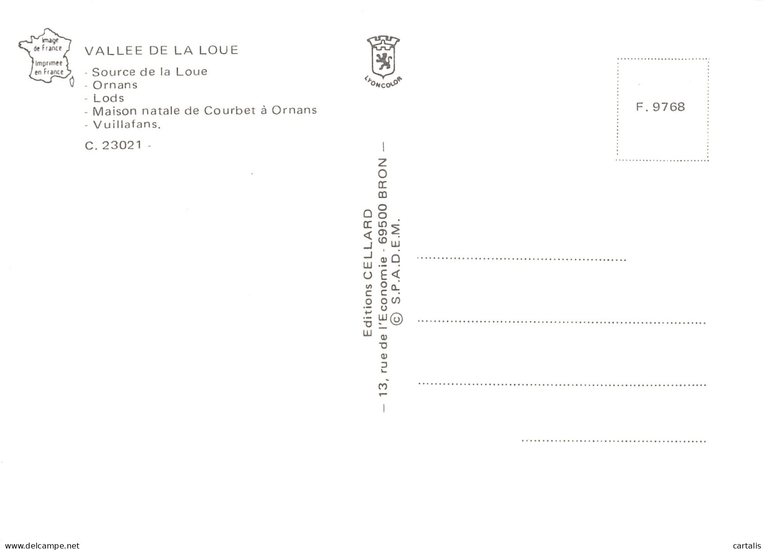 25-VALLEE DE LA LOUE-N°4198-C/0335 - Sonstige & Ohne Zuordnung