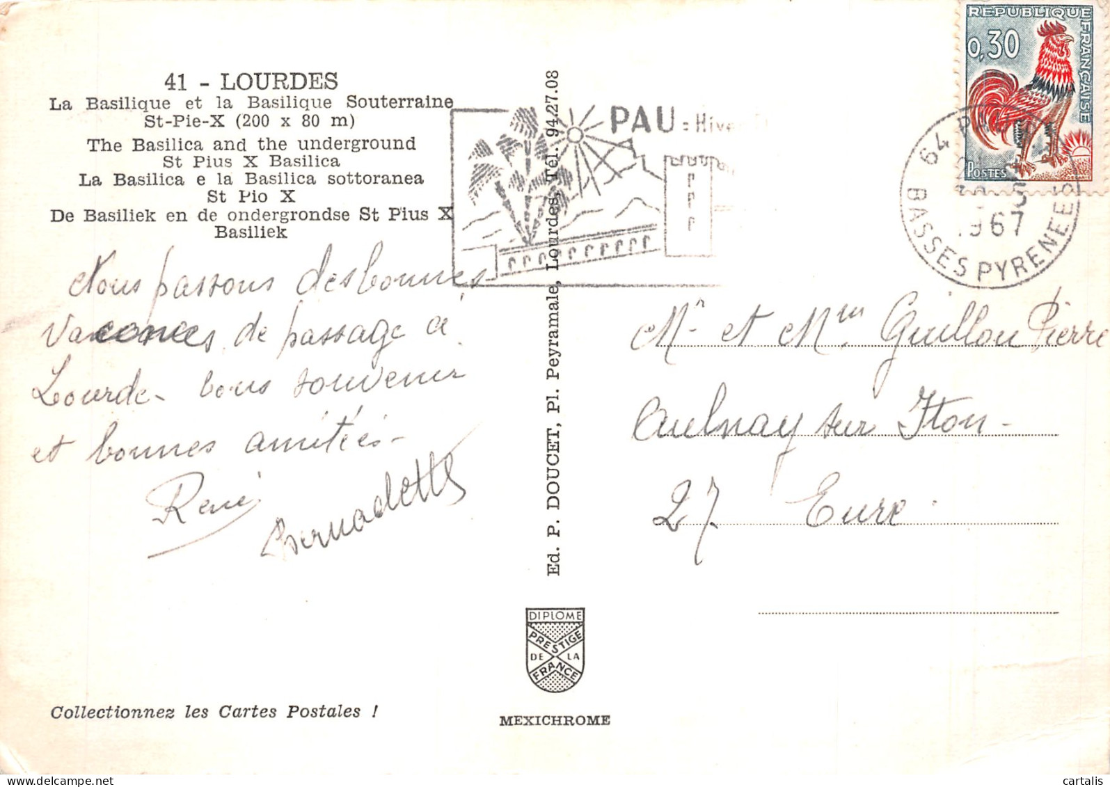 65-LOURDES-N°4198-C/0195 - Lourdes