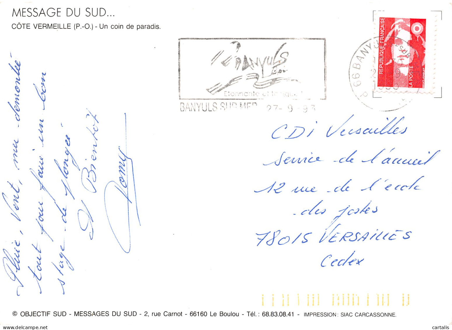 66-COTE VERMEILLE-N°4198-C/0115 - Sonstige & Ohne Zuordnung