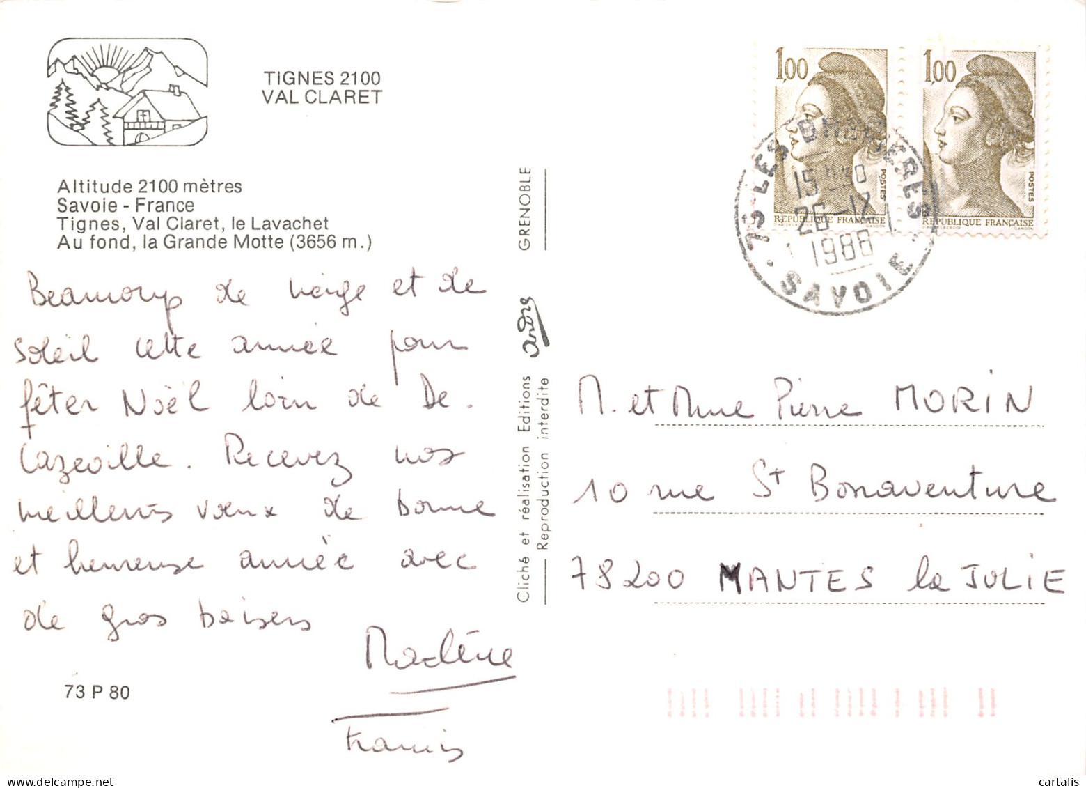 73-TIGNES-N°4198-B/0267 - Other & Unclassified