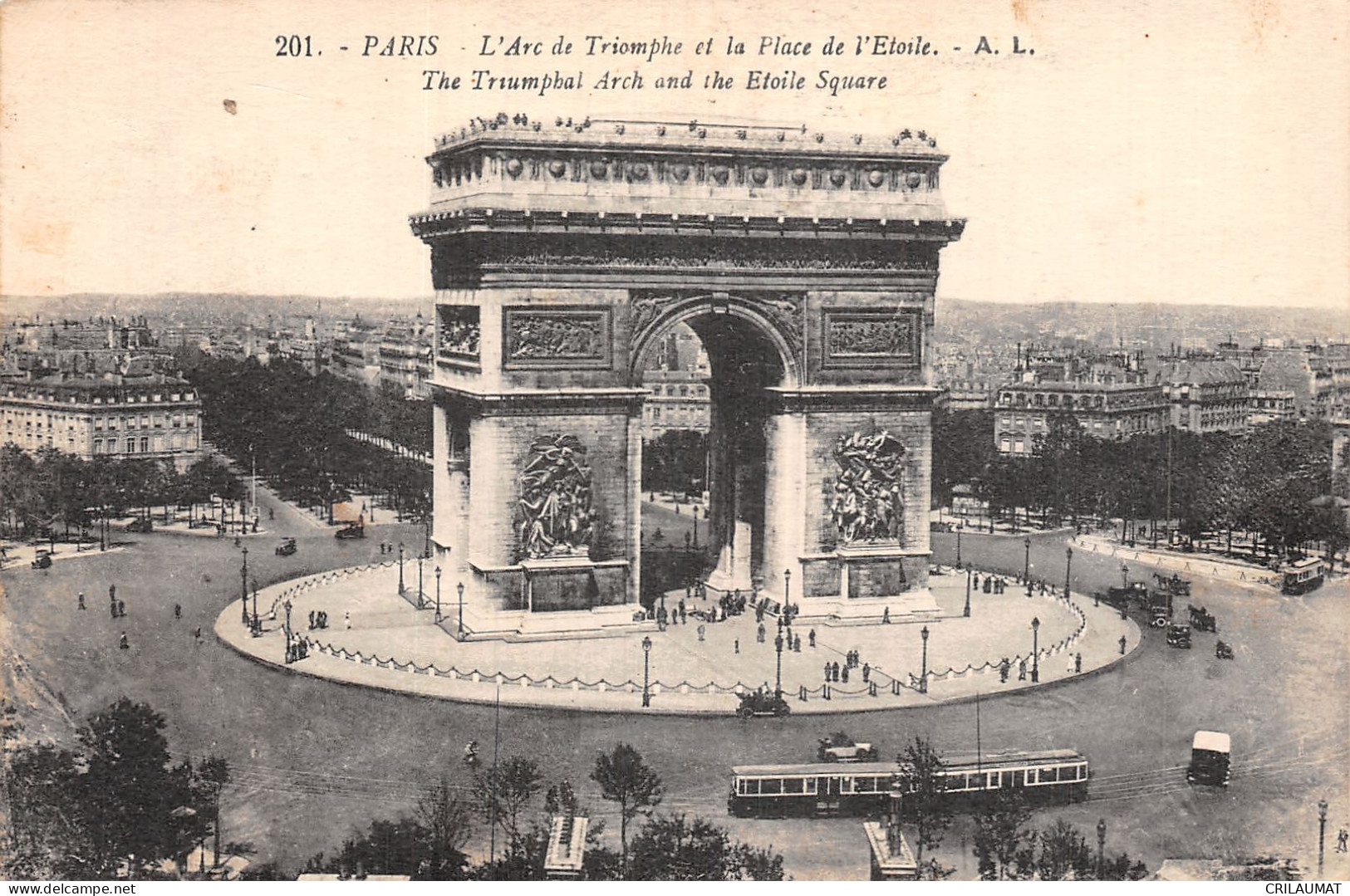 75-PARIS ARC DE TRIOMPHE-N°5145-C/0049 - Arc De Triomphe