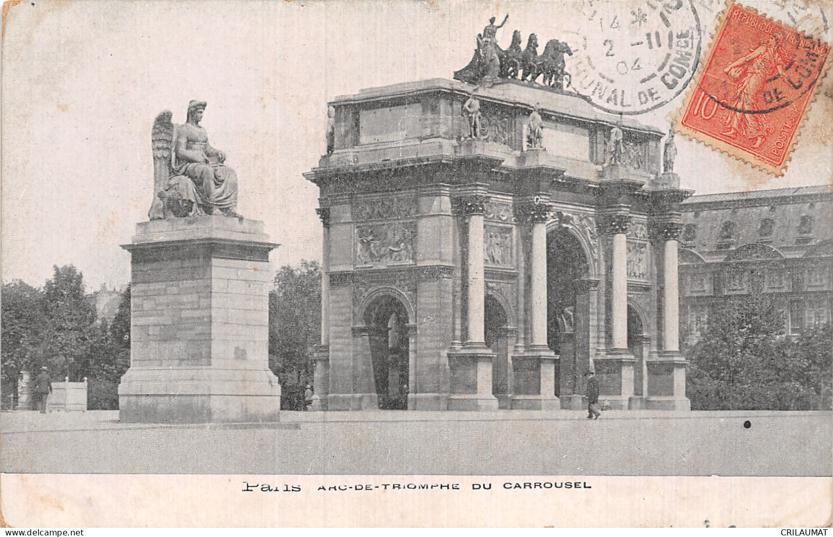 75-PARIS ARC DE TRIOMPHE DU CARROUSEL-N°5145-B/0383 - Triumphbogen