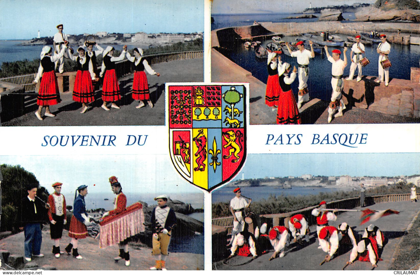 64-PAYS BASQUE FOLKLORE DANSE-N°5145-B/0207 - Other & Unclassified