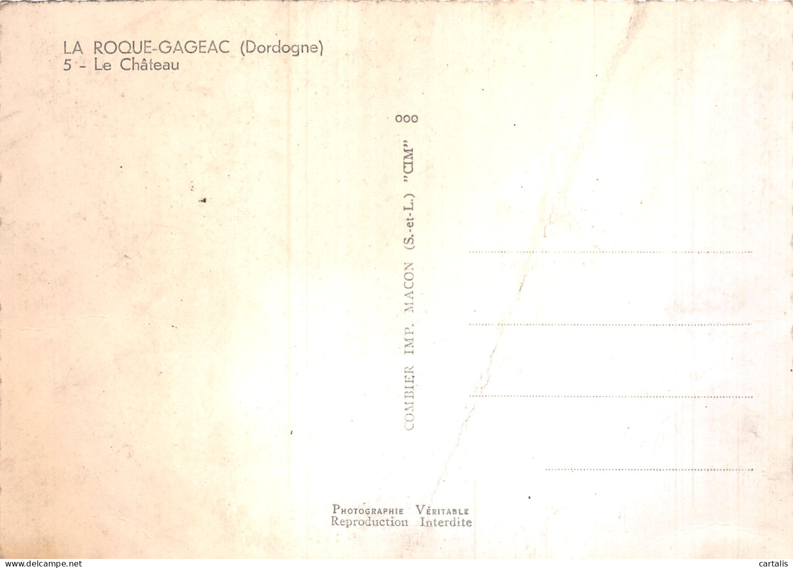 24-LA ROCHE GAGEAC-N°4199-B/0055 - Sonstige & Ohne Zuordnung