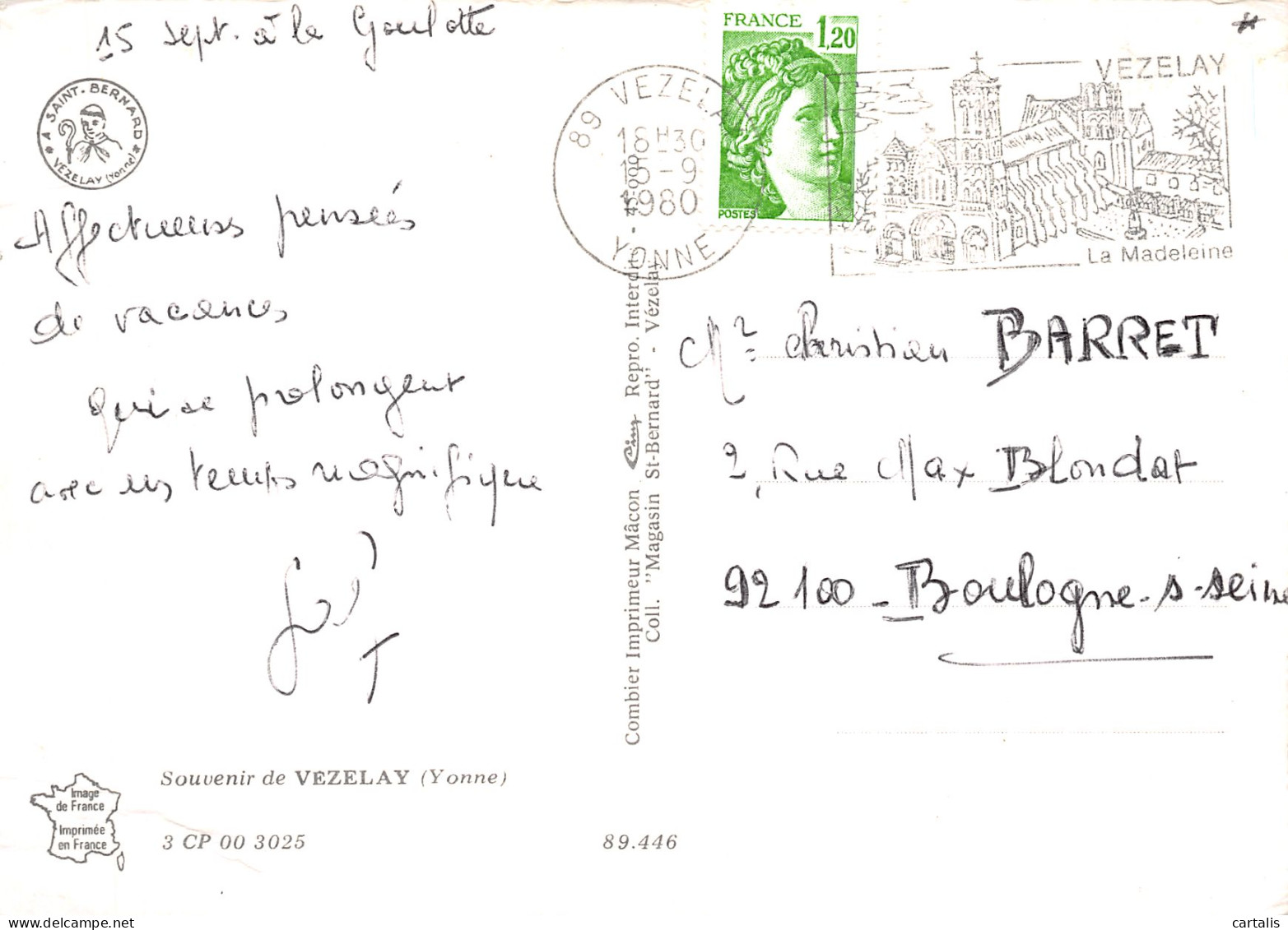 89-VEZELAY-N°4199-A/0003 - Vezelay