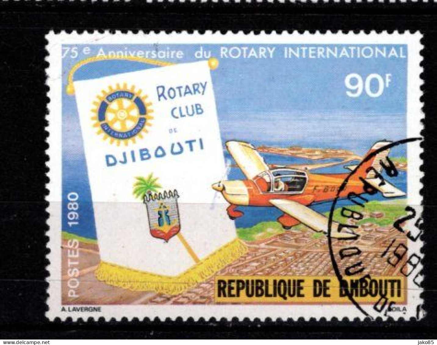 - DJIBOUTI - 1980 - YT N° 515 - Oblitéré - Rotary - Djibouti (1977-...)