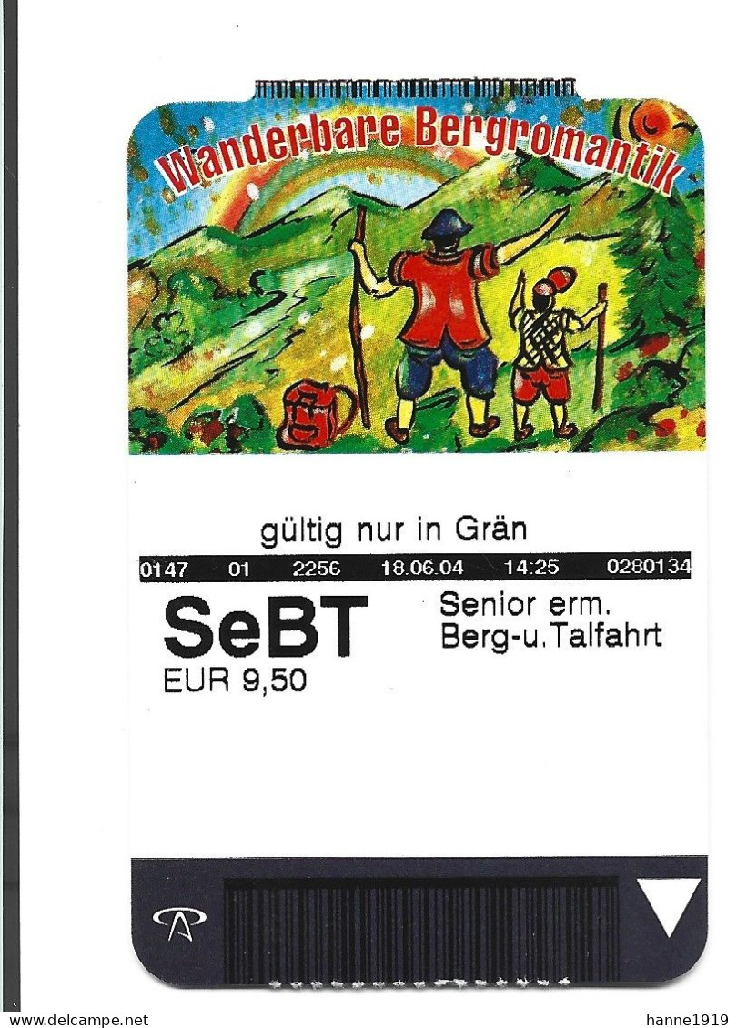 Nesselwang Ostallgau Die Top Bergwandergebiete Toegangskaart Ticket Entrée Htje - Biglietti D'ingresso